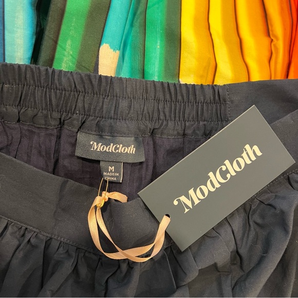 ModCloth Medium Fervour Colored Pencil Skirt Midi Retro Novelty Teacher Rainbow - Picture 10 of 12